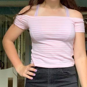 Forever 21 of the shoulder crop top